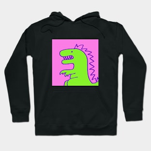 Bold, fun illustration of a T Rex dinosaur. Hoodie